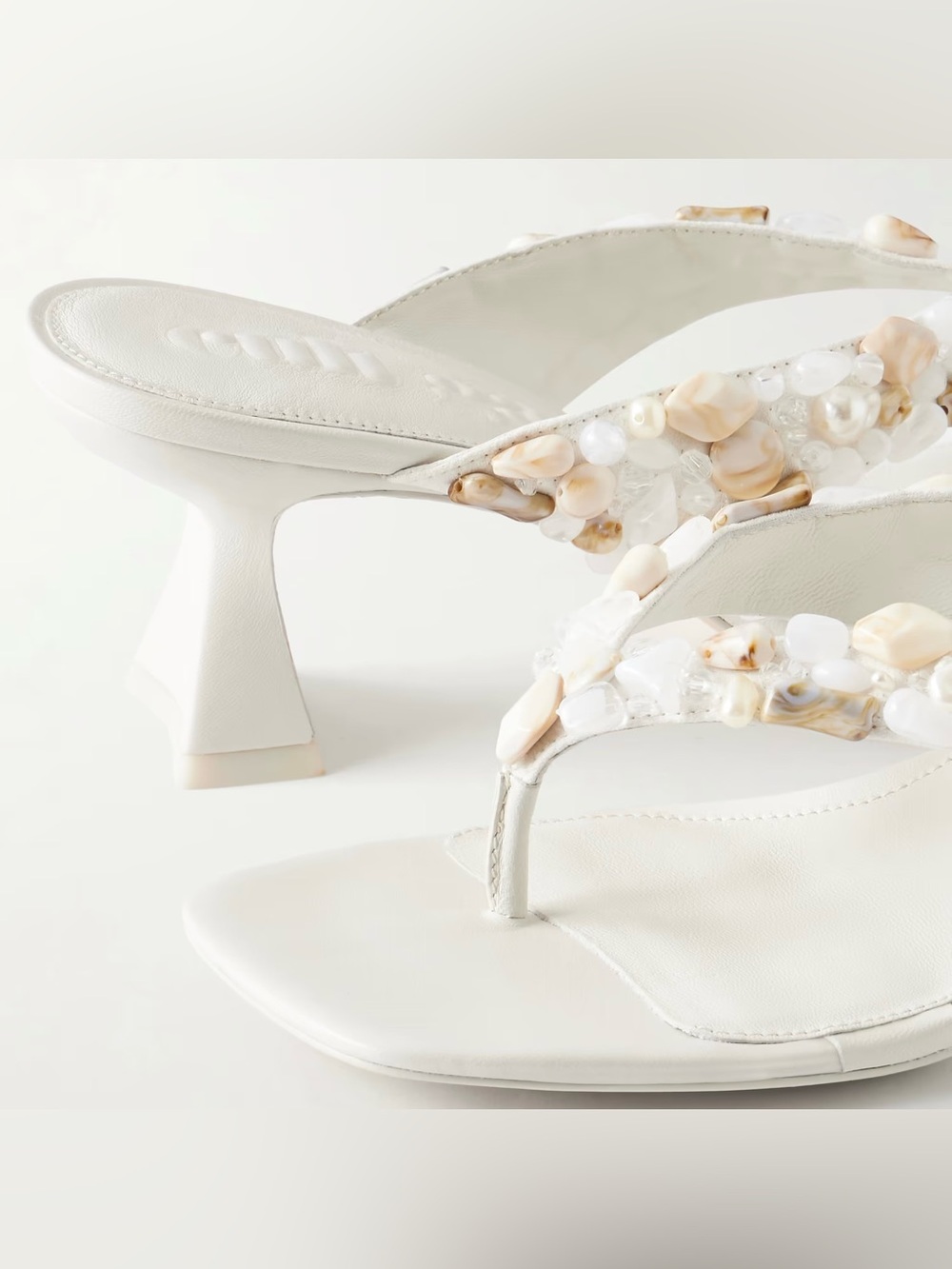 Cult Gaia Abi Sandal in Antique White